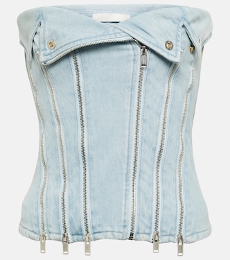 Bustier-Top aus Denim | Dion Lee