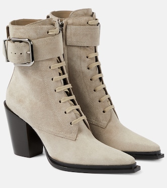 Myos 80 suede lace-up boots | Jimmy Choo