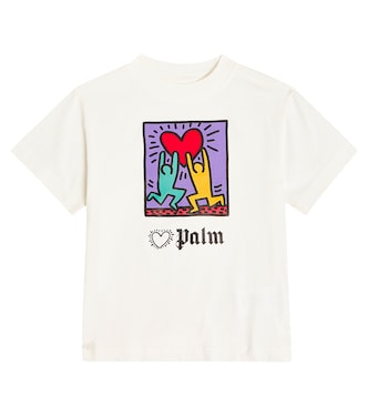 x Keith Haring cotton jersey T-shirt | Palm Angels Kids