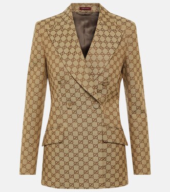 GG Canvas double-breasted blazer | Gucci