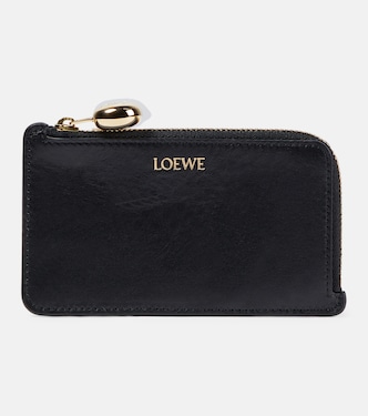 Logo leather card holder | Loewe