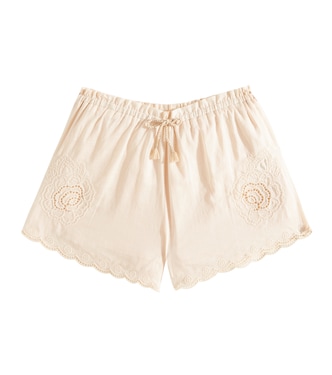 Halliday embroidered cotton shorts | Zimmermann Kids