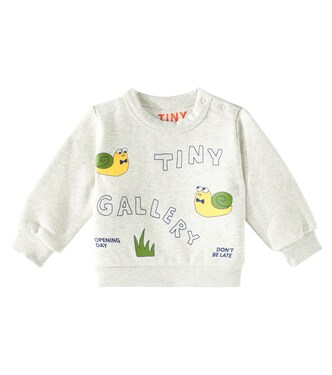 Baby Artsy Snail cotton sweatshirt | Tinycottons