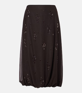 Embellished midi skirt | Xu Zhi