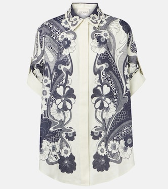 Mickey printed linen shirt | Alémais