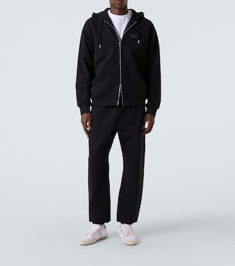 Givenchy Stamp cotton fleece hoodie in black - Givenchy | Mytheresa