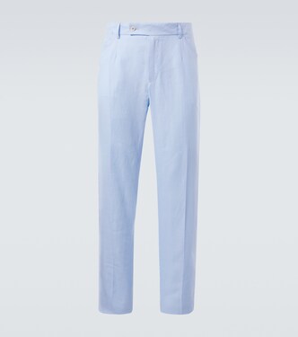 Linen straight pants  | Dolce&Gabbana