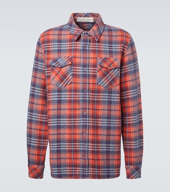 Americana cashmere shirt with amethyst | God's True Cashmere