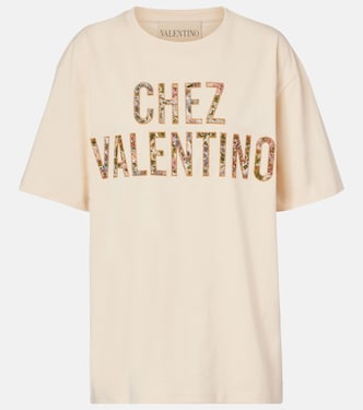 Chez Valentino cotton jersey T-shirt | Valentino
