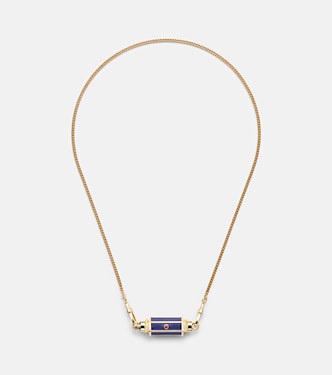 Collar con colgante Baby de oro de 18 ct con lapislázuli y rubíes | Marie Lichtenberg