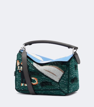 x Louis Wain – Sac à main Futurist Cat Puzzle | Loewe