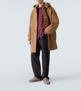 visvim Commodore Coat ダッフルコート　カシミヤ Commodore wool and linen duffel coat in beige - Visvim | Mytheresa