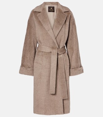 Maria alpaca and wool wrap coat | Loro Piana