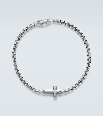 Cross Station sterling silver bracelet | David Yurman