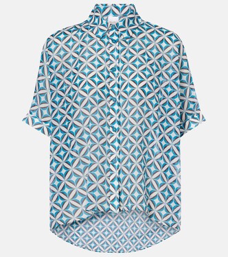 Ariete printed cotton and silk shirt | Max Mara