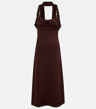 Robe midi Isla à détail foulard | Rebecca Vallance