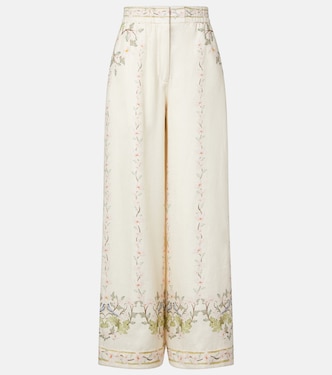 Tota floral linen wide-leg pants | Agua by Agua Bendita