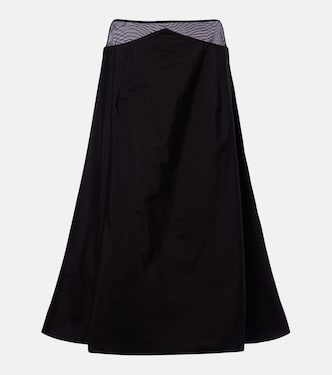 Irella cotton poplin midi skirt | The Row