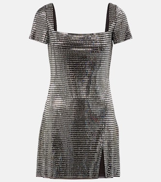 Rhinestone-embellished minidress | Self-Portrait