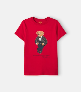 Bedrucktes T-Shirt Polo Bear aus Baumwoll-Jersey | Polo Ralph Lauren Kids