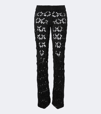 Time To Shine open-knit wide-leg pants | Alanui