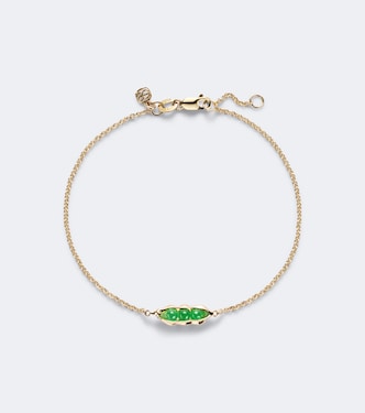 Armband Pea Pod aus 14kt Gelbgold mit Jade | Sydney Evan