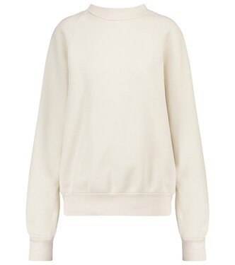 Cotton fleece mockneck sweatshirt | Les Tien