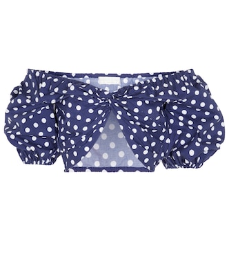 Rhys polka-dot crop top | Caroline Constas