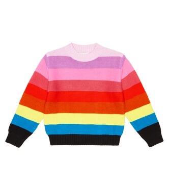 Striped cotton and wool sweater | Stella McCartney Kids