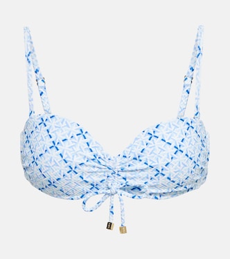 Grand Cayman ruched bandeau bikini top | Heidi Klein