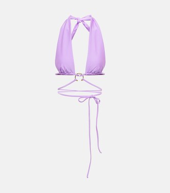 Pierced wrap bikini top | Same