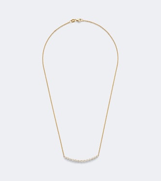 Collana Crescent in oro 18kt con diamanti  | Anita Ko