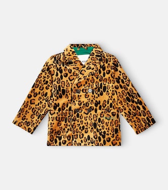Blazer en velours de coton léopard | Mini Rodini