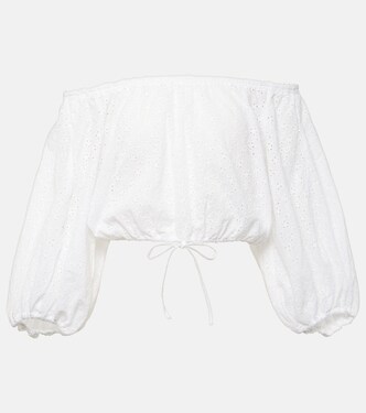 توب من القطن بتطريز إنجليزي Bova | Poupette St Barth