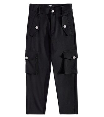 Wool cargo pants | Balmain Kids