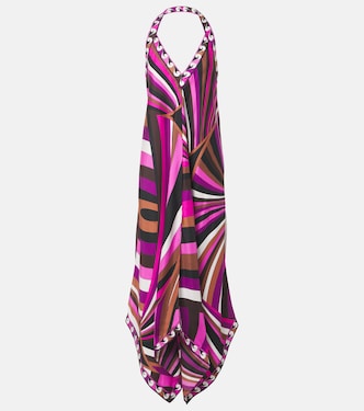 Iride silk twill maxi dress | Pucci