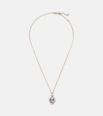 Collier Gemstone Heart en or 18 ct et tanzanite | FoundRae