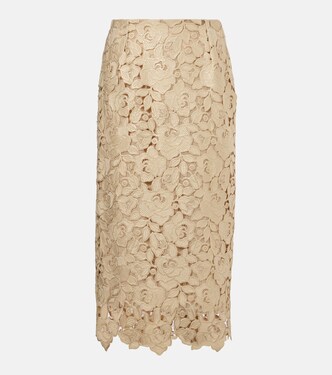 Guipure lace pencil skirt | Oscar de la Renta