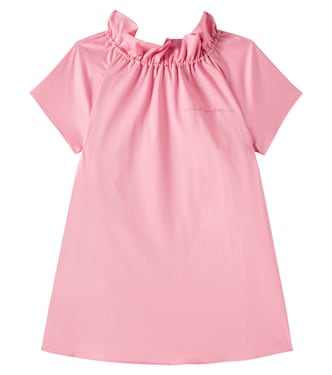 Ruffled cotton-blend dress | Il Gufo
