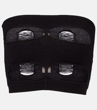Cutout strapless wool top | Rick Owens