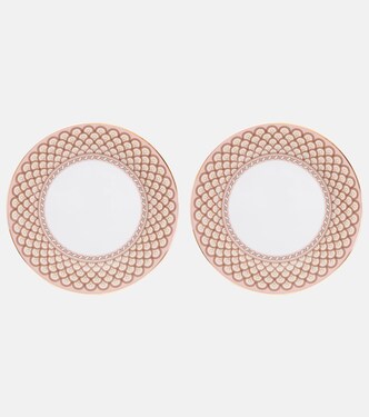 Napoli Dusty Pink set of 2 dessert plates | La DoubleJ