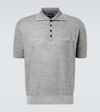 Cashmere and silk polo shirt | Giorgio Armani