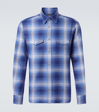 Checked cotton shirt | Tom Ford
