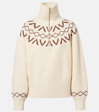Sigrid ribbed-knit half-zip sweater | Varley