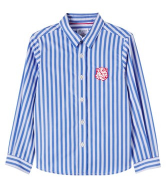 x Kitsuné Tangui striped cotton poplin shirt | Bonpoint