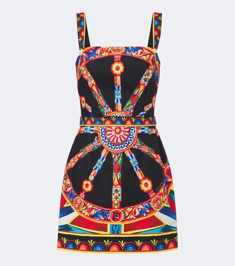 Vestido corto Carretto de algodón | Dolce&Gabbana