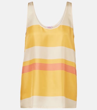 Sorbets striped silk twill top | Eres
