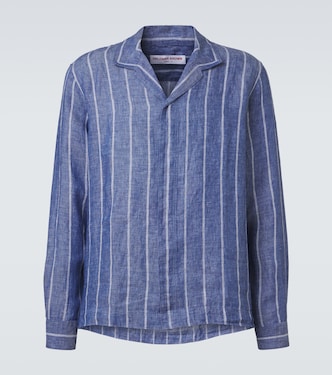 Sylvan striped linen shirt | Orlebar Brown
