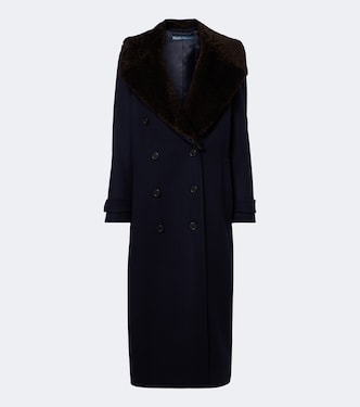 Shearling-trimmed wool coat | Polo Ralph Lauren