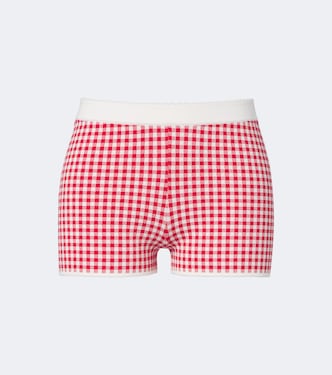 Micah gingham shorts  | Posse